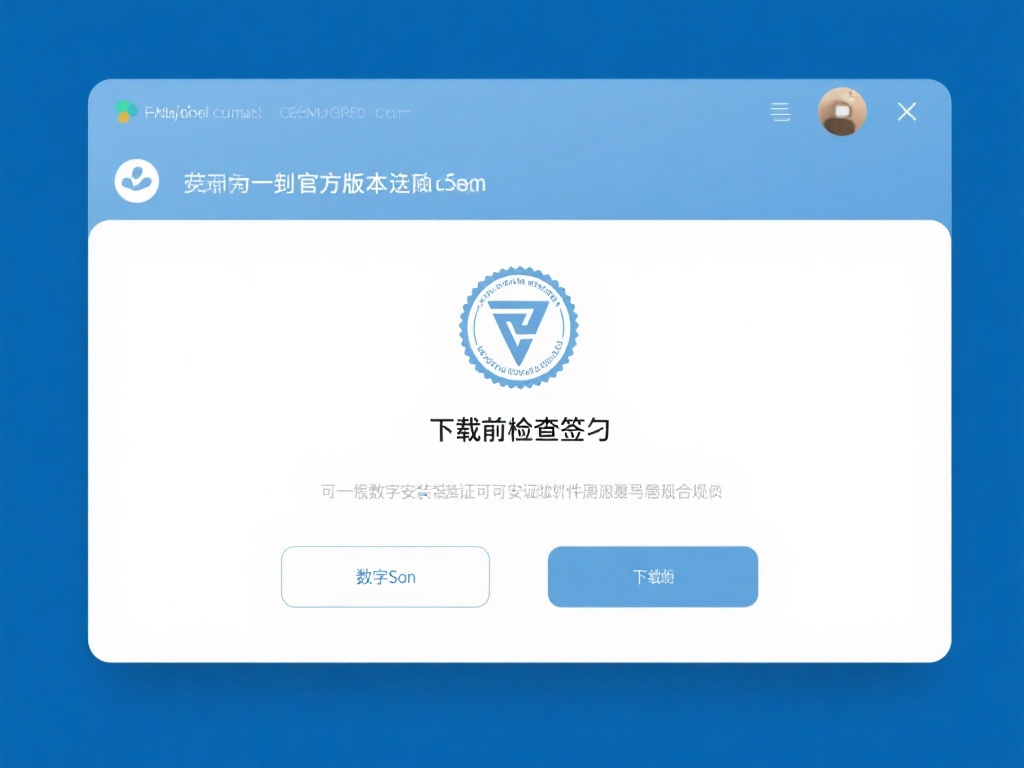 下载前检查签名：&nbsp;一般来说，官方版本会附有开发者认