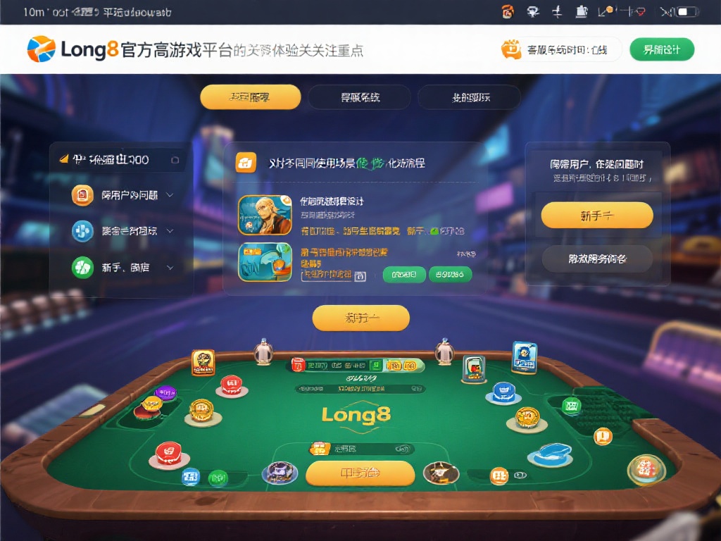 用户体验始终是long8官方游戏平台高度关注的重点